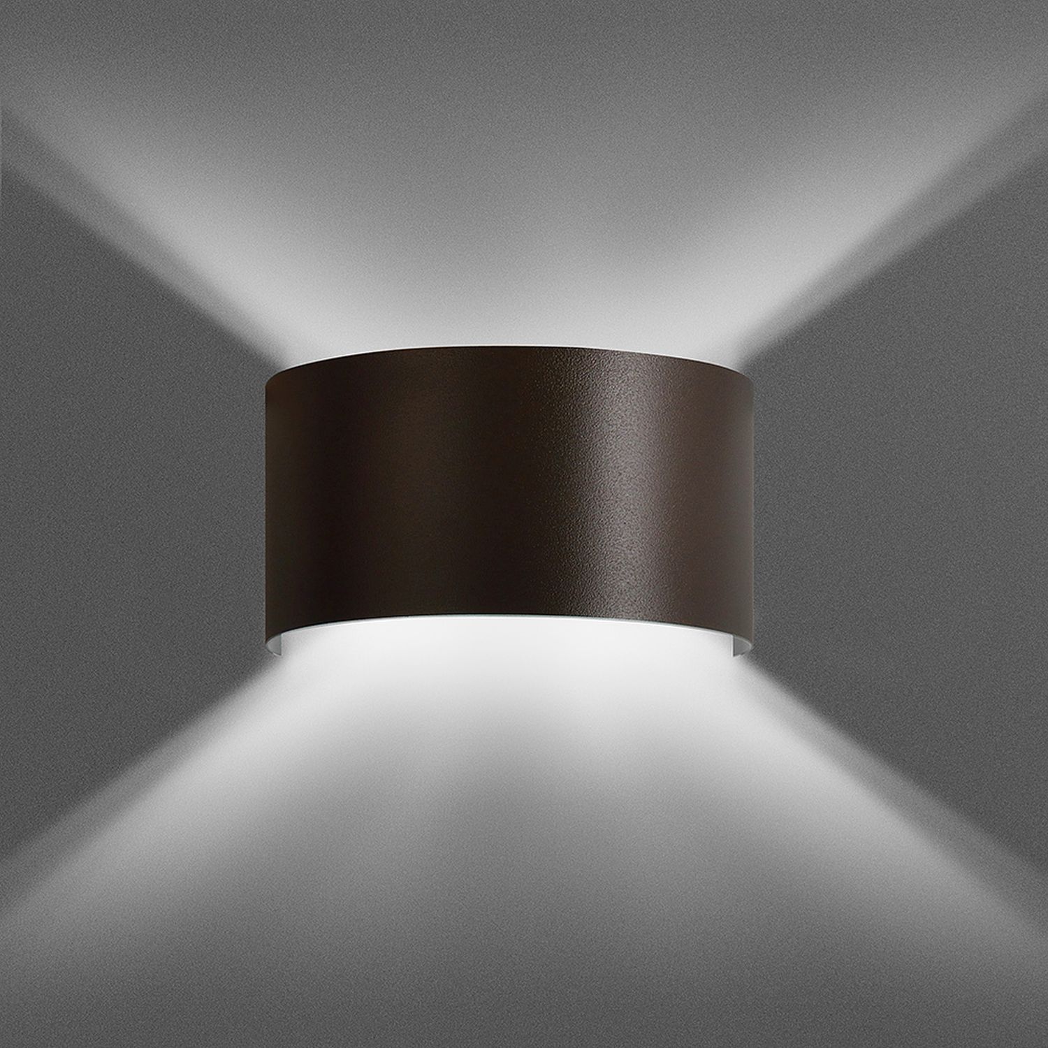 Up Down Wandlampe XANDER Braun indirektes Licht Up Down Wandlampe XANDER Braun indirektes Licht