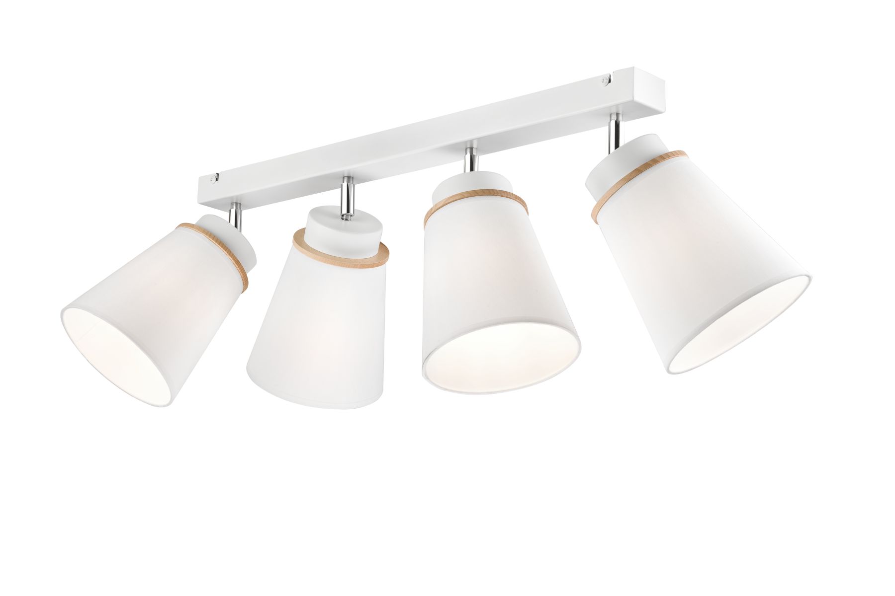 Deckenstrahler Weiß Holz 4-flmg Modern Lampe Deckenstrahler Weiß Holz 4-flmg Modern Lampe
