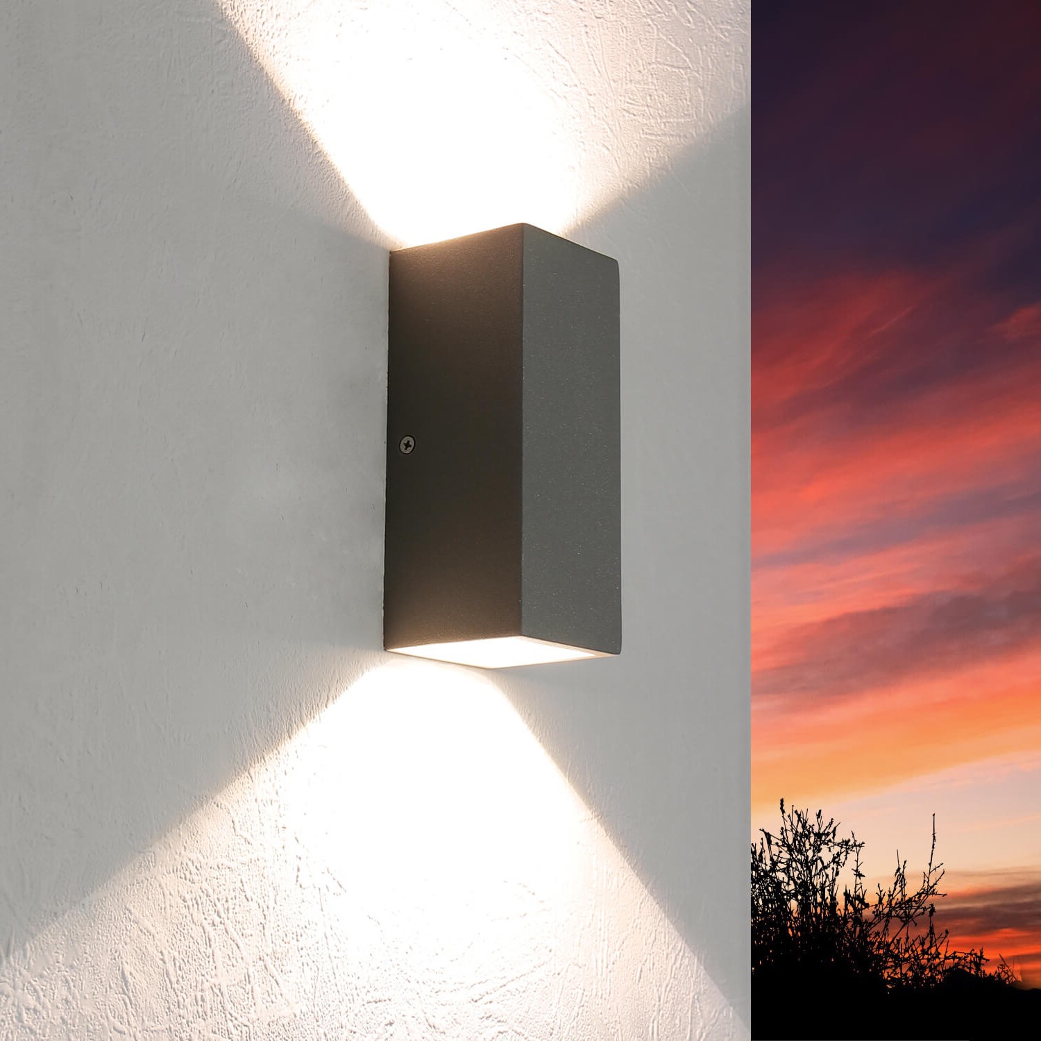 LED Außenwandleuchte Up Down IP44 Haus Fassade LED Außenwandleuchte Up Down IP44 Haus Fassade