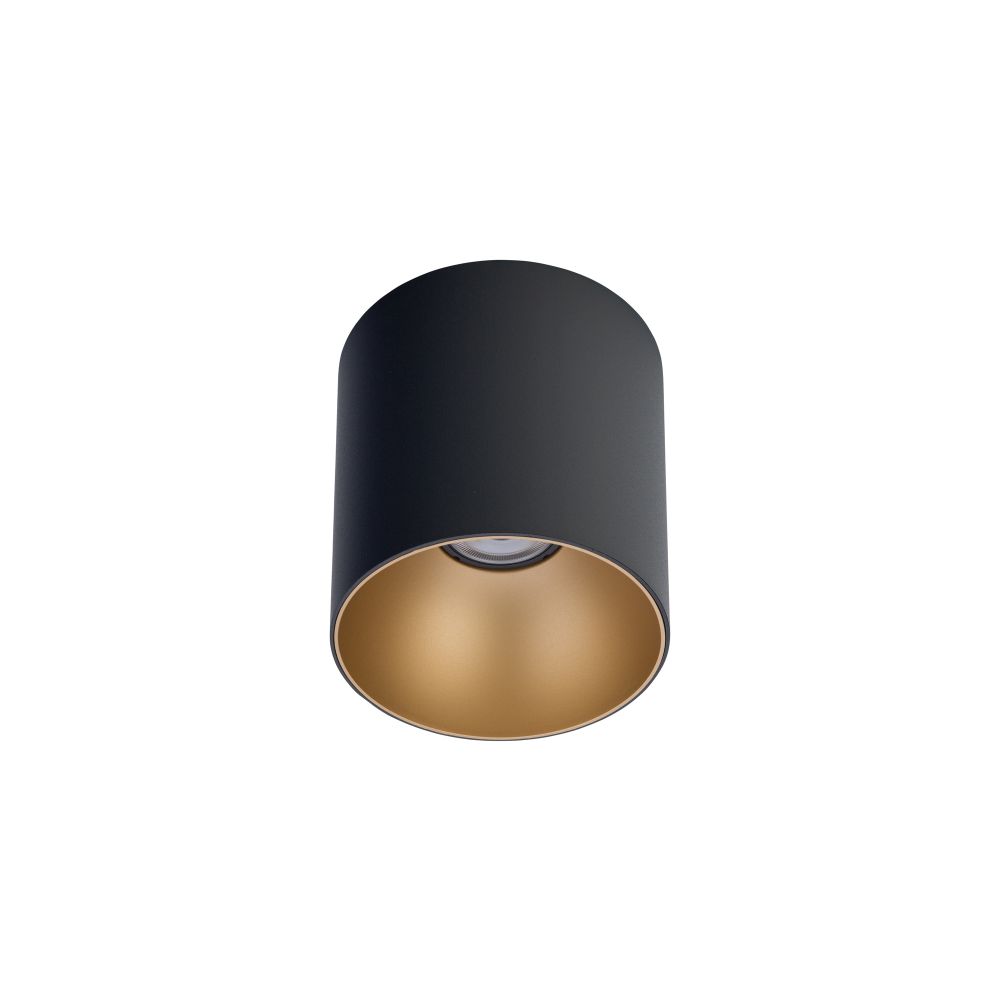 Moderner Deckenspot GU10 Metall in Schwarz Gold Moderner Deckenspot GU10 Metall in Schwarz Gold