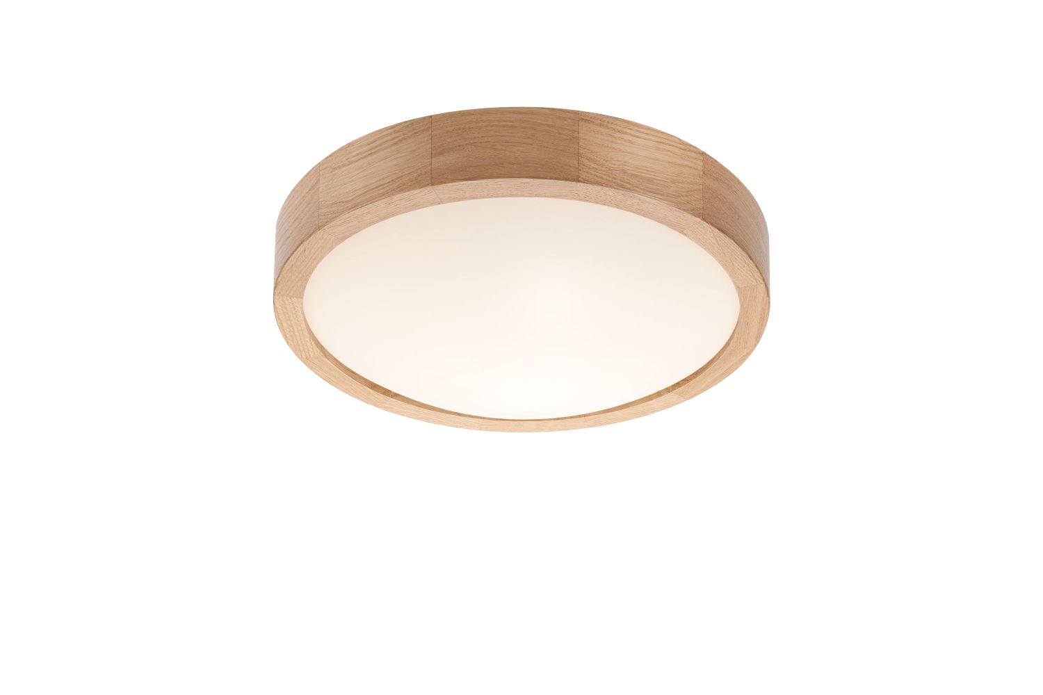 Deckenlampe rund Holz Glas Schirm Ø27cm Wohnzimmer Deckenlampe rund Holz Glas Schirm Ø27cm Wohnzimmer
