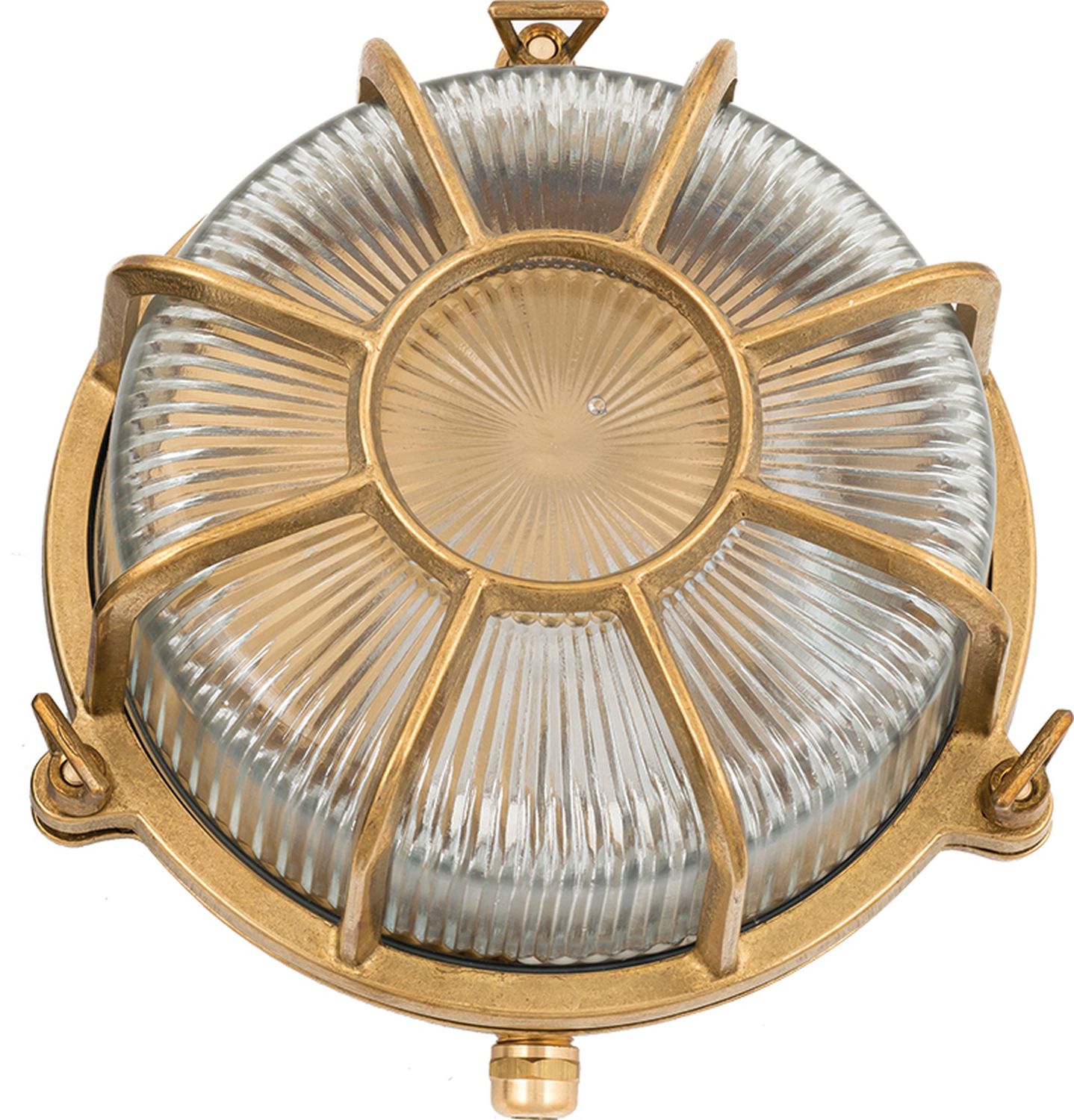 Wandlampe SIFNOS Messing IP64 rund Ø24cm Außenwand Wandlampe SIFNOS Messing IP64 rund Ø24cm Außenwand