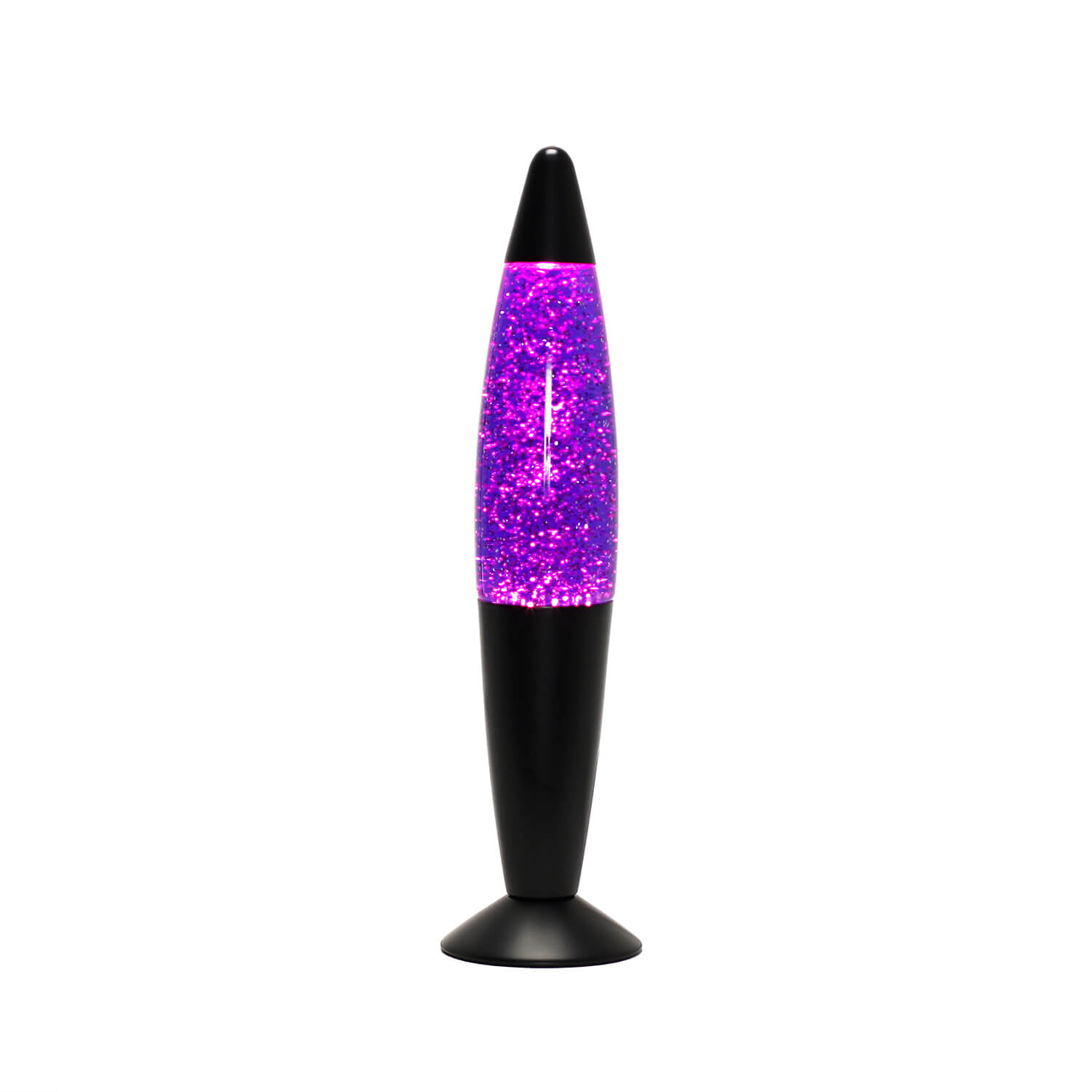 Glitter Lavalampe Lila Schwarz 33cm klein E14 TIMMY Glitter Lavalampe Lila Schwarz 33cm klein E14 TIMMY
