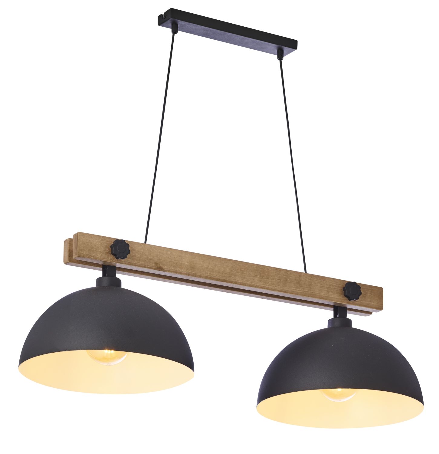 Hängeleuchte Schwarz Holz 87cm Esstisch Küche HIMO Hängeleuchte Schwarz Holz 87cm Esstisch Küche HIMO
