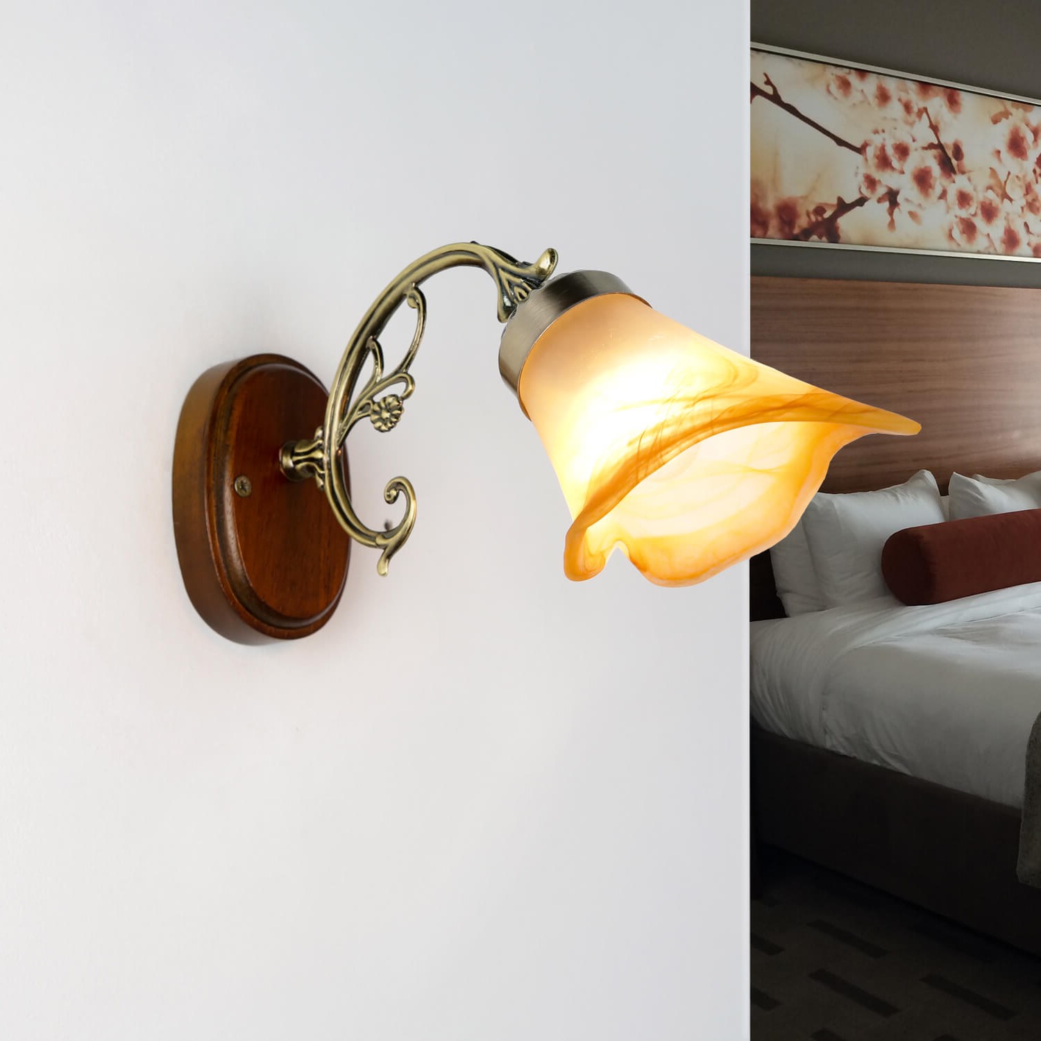 Rustikale Wandleuchte Wandlampe E14 RUSTIC Rustikale Wandleuchte Wandlampe E14 RUSTIC