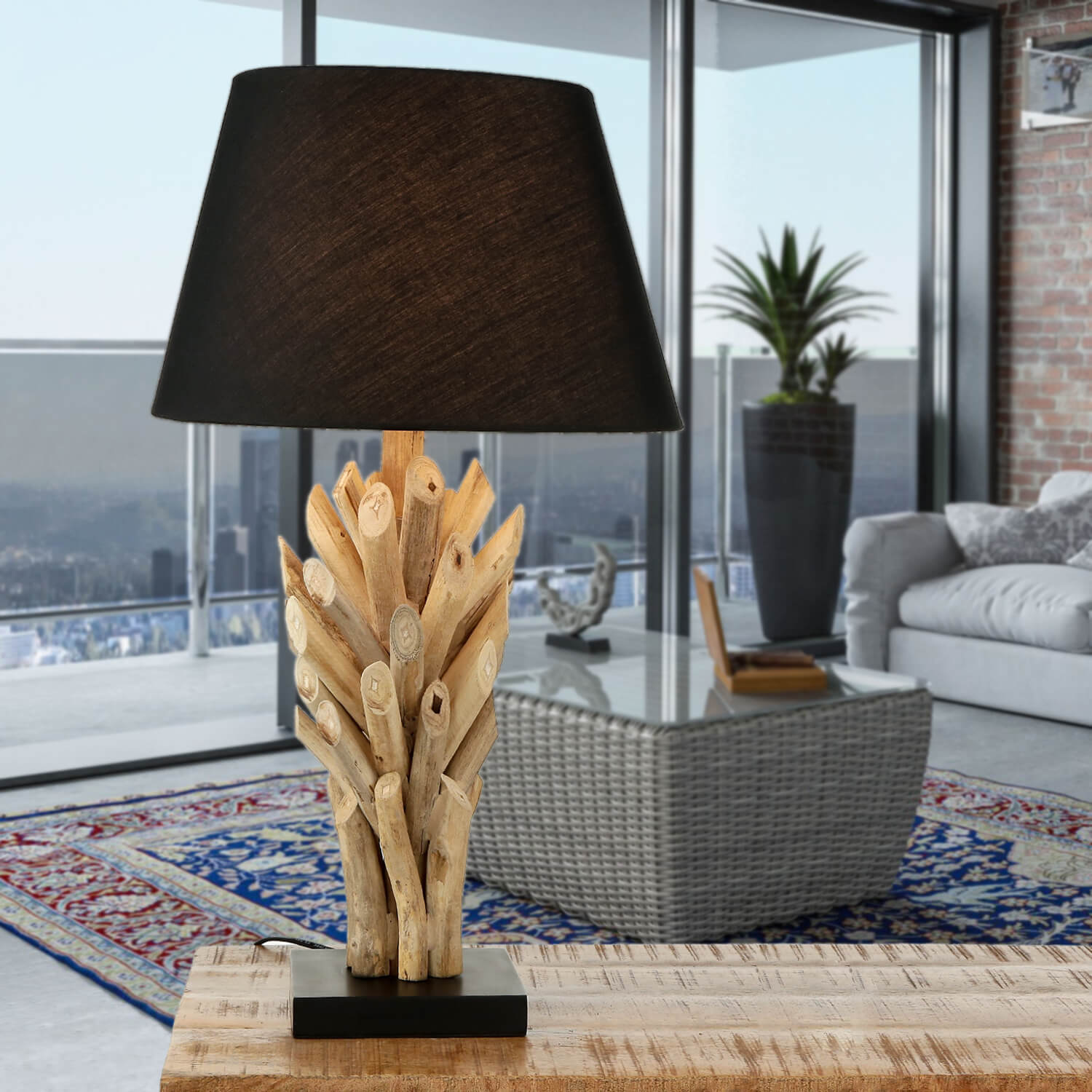 Treibholz Tischlampe Wohnzimmer Handarbeit OM NOI Treibholz Tischlampe Wohnzimmer Handarbeit OM NOI
