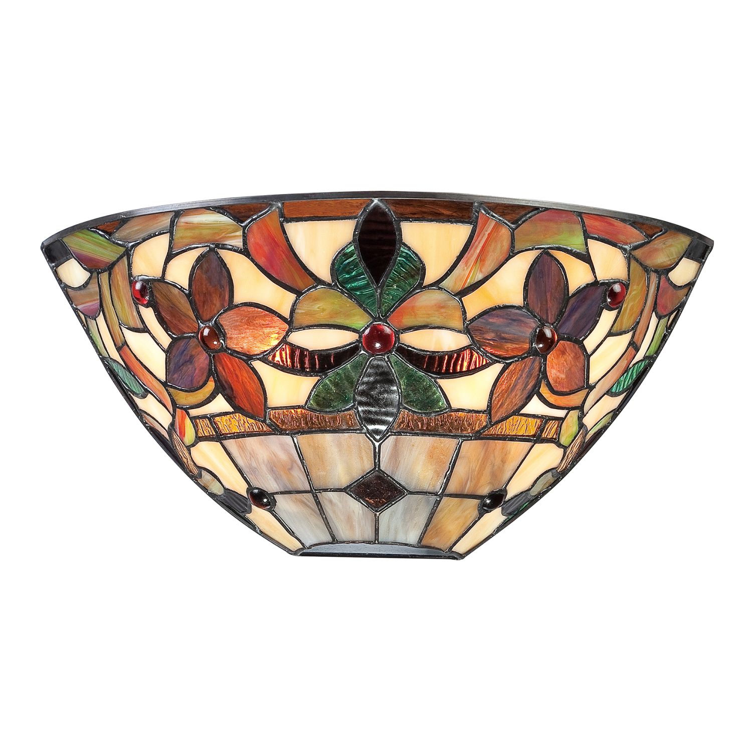 Wandleuchte FARFALLA 6 Bronze B:37cm Tiffany-Stil Wandleuchte FARFALLA 6 Bronze B:37cm Tiffany-Stil