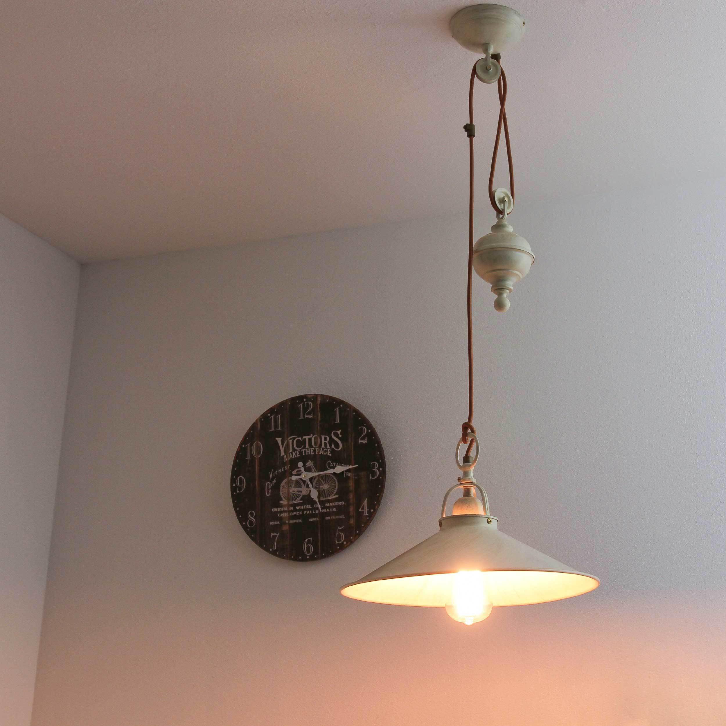 Pendelleuchte Höhenverstellbar Shabby Weiß Pendelleuchte Höhenverstellbar Shabby Weiß