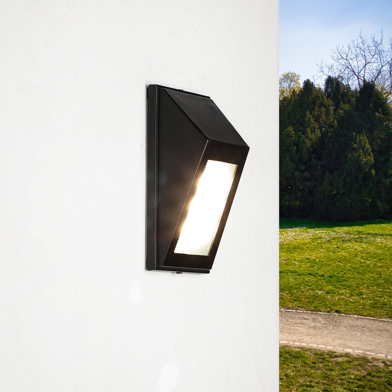 LED Außenwandleuchte Dundee schwarz LED Außenwandleuchte Dundee schwarz