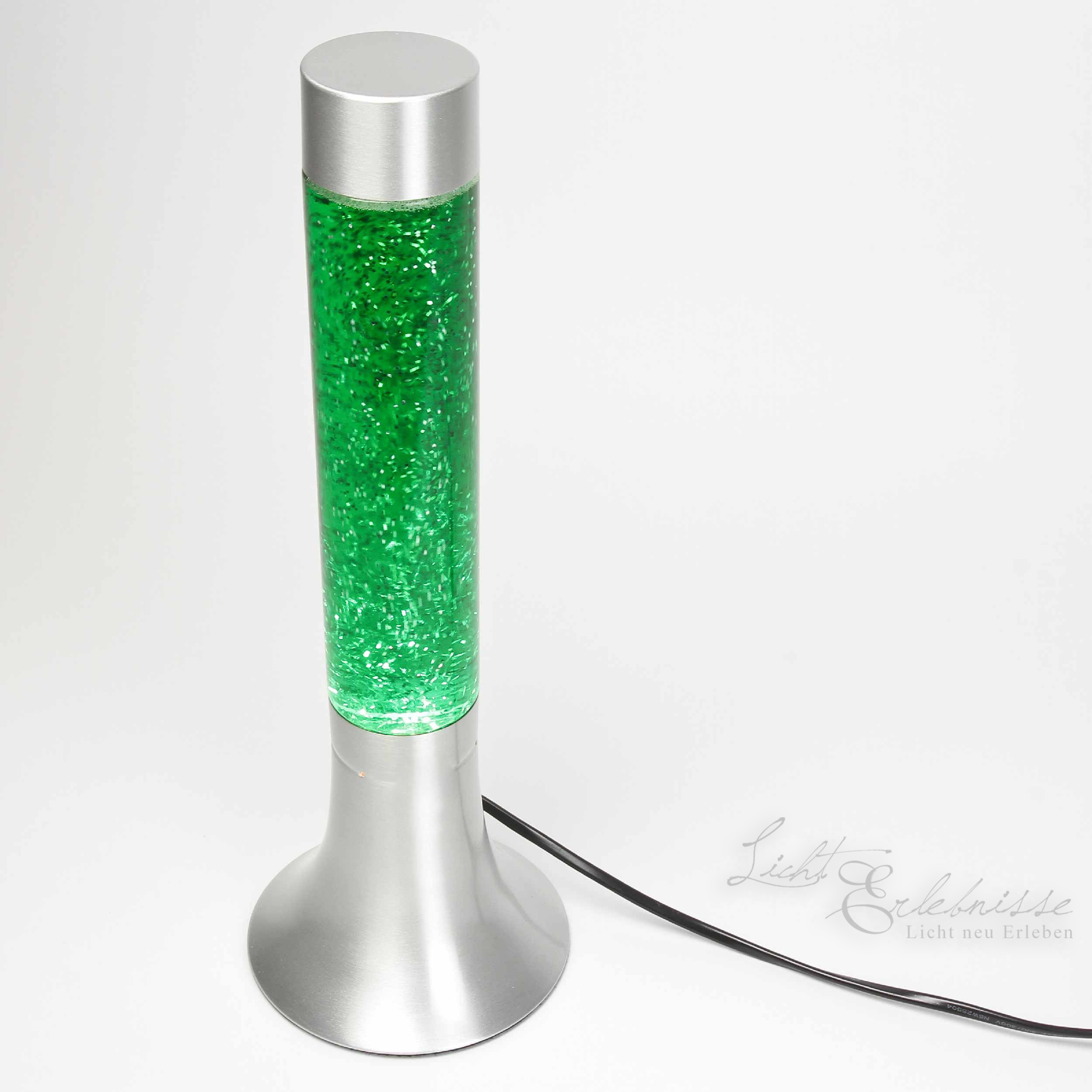 Frische Lavalampe Glitter Grün Retro Design Ø13cm Frische Lavalampe Glitter Grün Retro Design Ø13cm