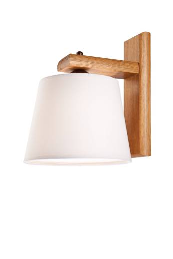 Wandleuchte Schirm Holz wohnlich BEVERELY Lampe