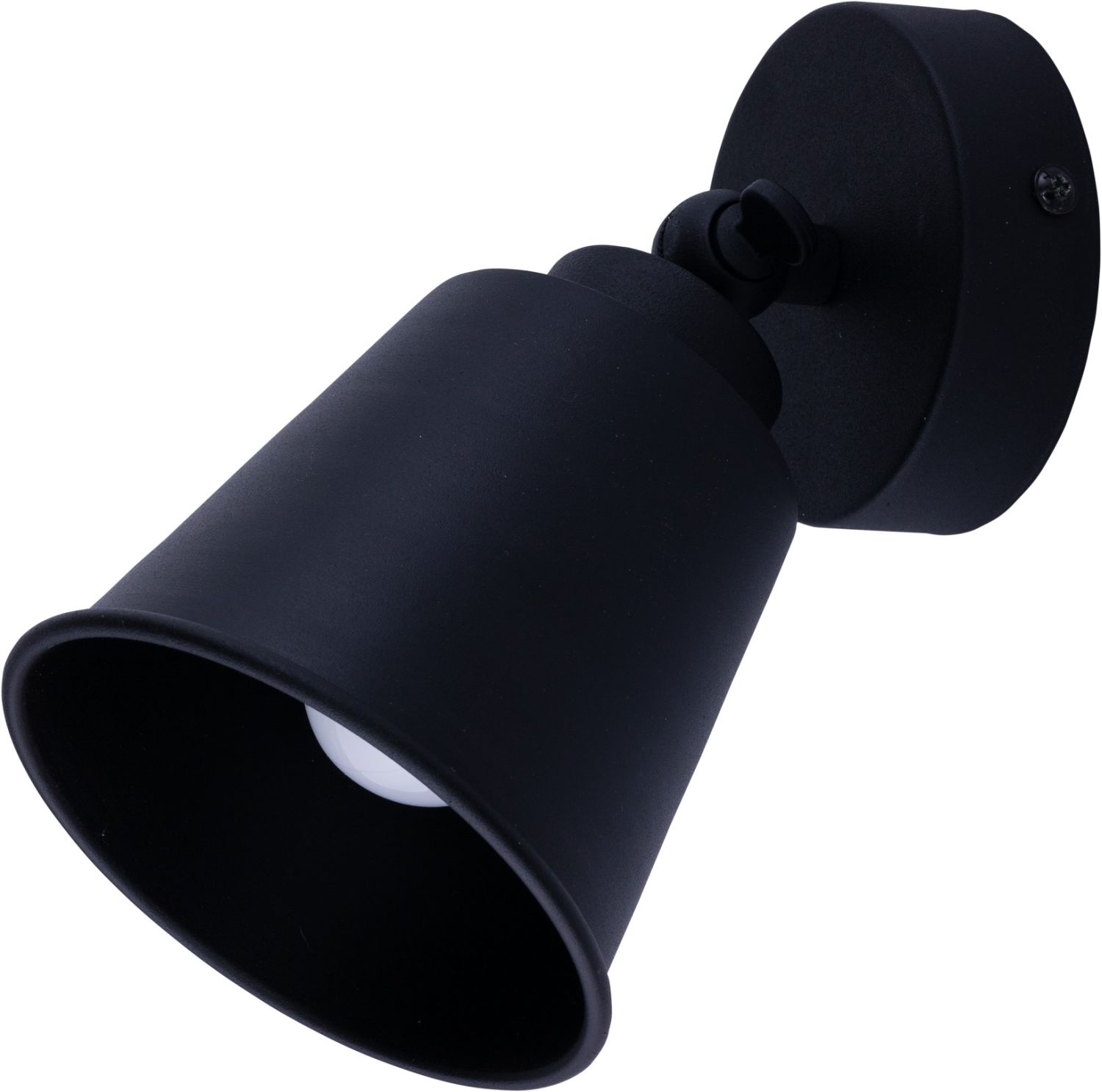 Spot Lampe Metall Schwarz matt rund Ø12cm KIMMIE Spot Lampe Metall Schwarz matt rund Ø12cm KIMMIE