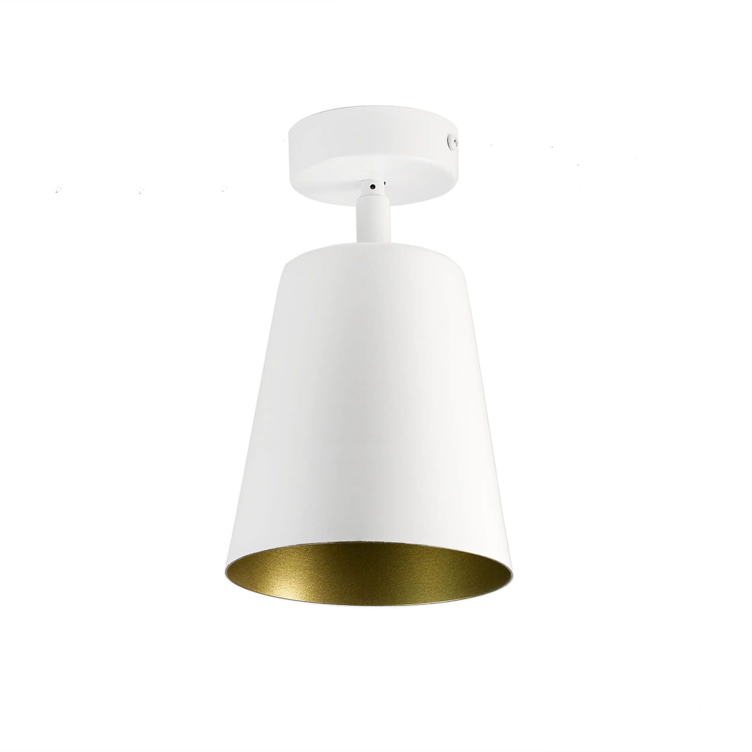 Deckenlampe Weiß Gold Metall Retro flexibel E27 Deckenlampe Weiß Gold Metall Retro flexibel E27