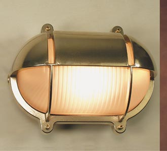 LED Außenwandleuchte Schiffslampe Messing Glas IP54 LED Außenwandleuchte Schiffslampe Messing Glas IP54