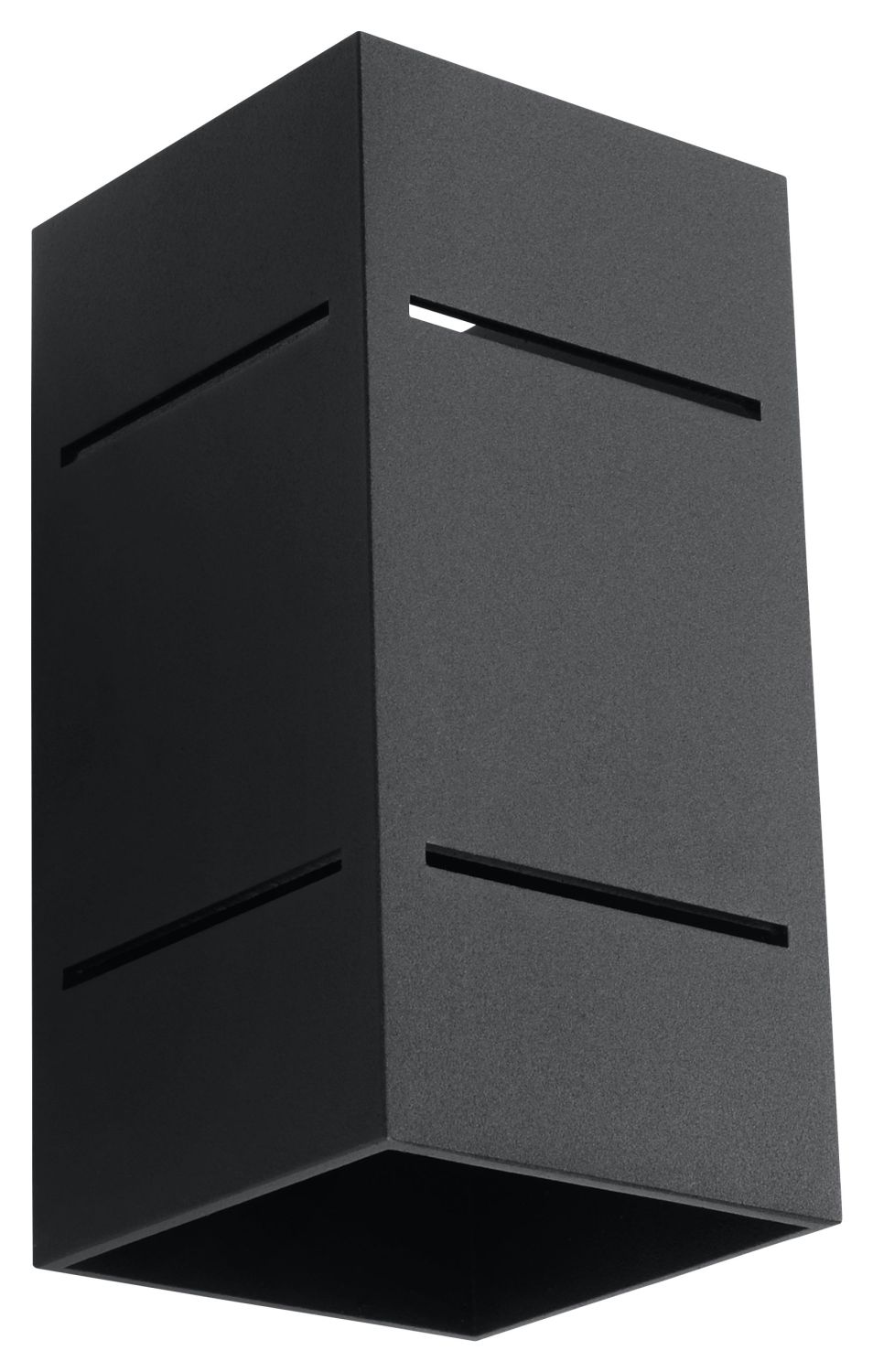 Wandlampe Schwarz Aluminium eckig G9 Up Down Modern Wandlampe Schwarz Aluminium eckig G9 Up Down Modern