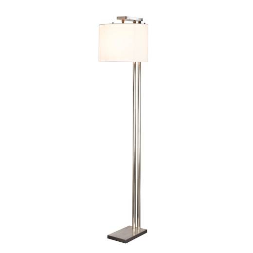 Stehlampe ASRI Creme Nickel 166cm Modern Wohnzimmer