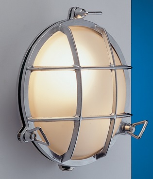 LED Wandleuchte Außen Chrom Maritim IP54 Haustür LED Wandleuchte Außen Chrom Maritim IP54 Haustür
