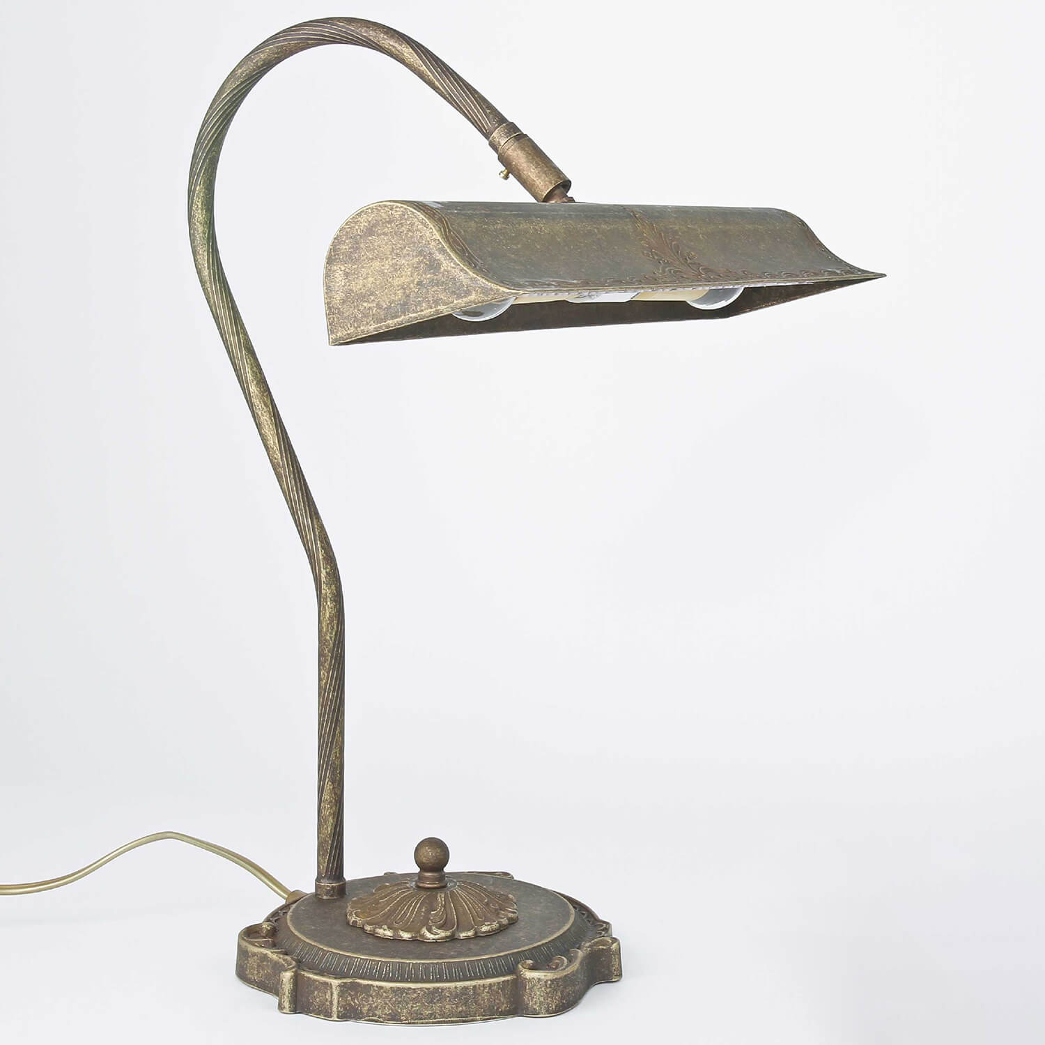 Tischlampe Bronze Hell aus Echt-Messing Premium Tischlampe Bronze Hell aus Echt-Messing Premium