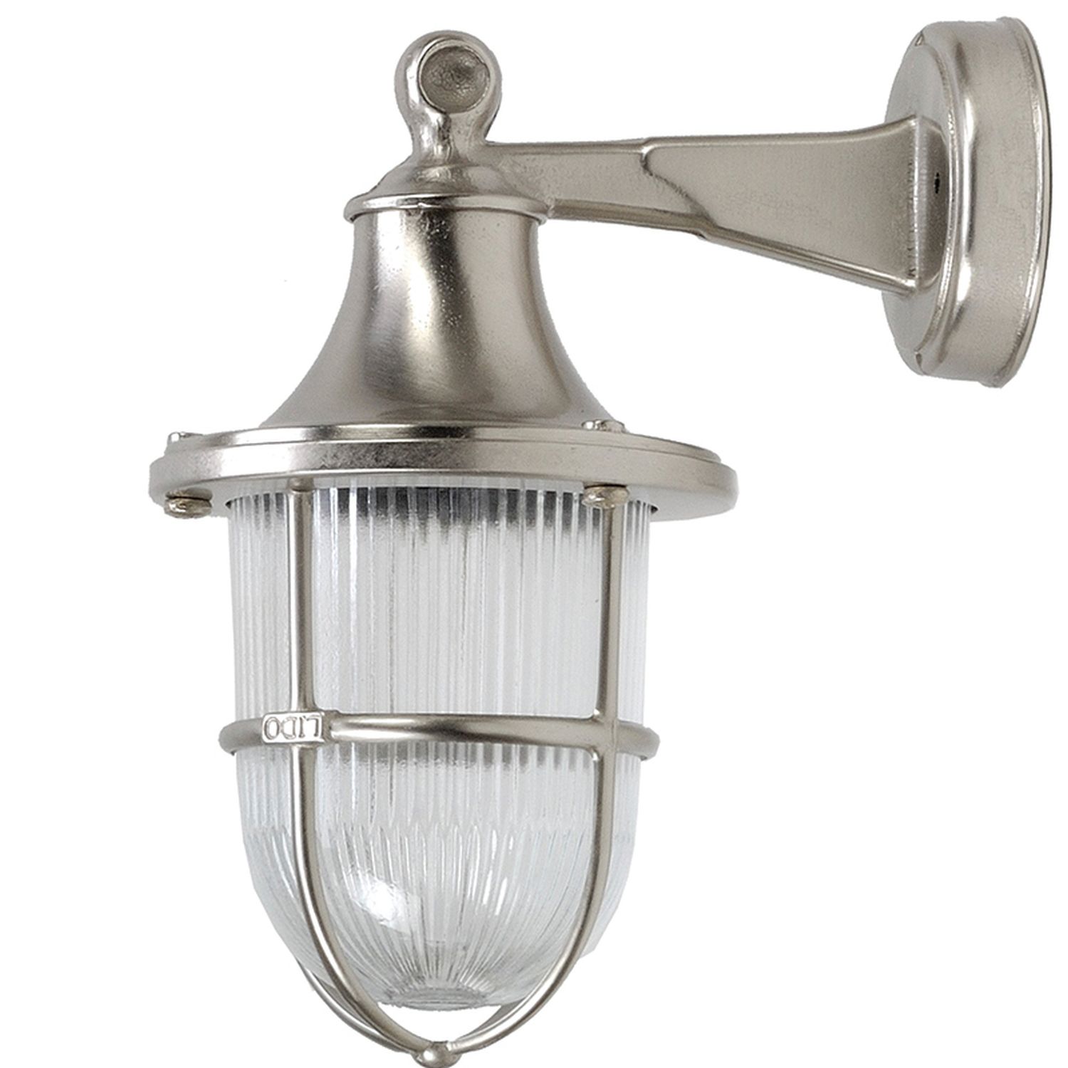Nickel Wandlampe Echt-Messing IP64 Außen wetterfest Nickel Wandlampe Echt-Messing IP64 Außen wetterfest