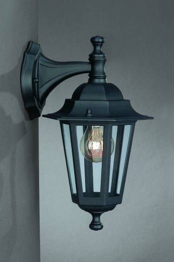 Aussenleuchte Wand Laterne Schwarz IP44 E27 PEKING