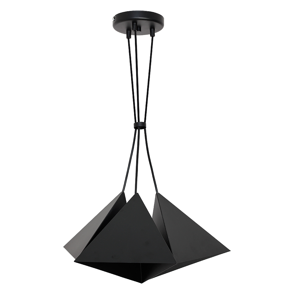 Moderne Pendelleuchte E27 Schwarz 3-flmg Moderne Pendelleuchte E27 Schwarz 3-flmg