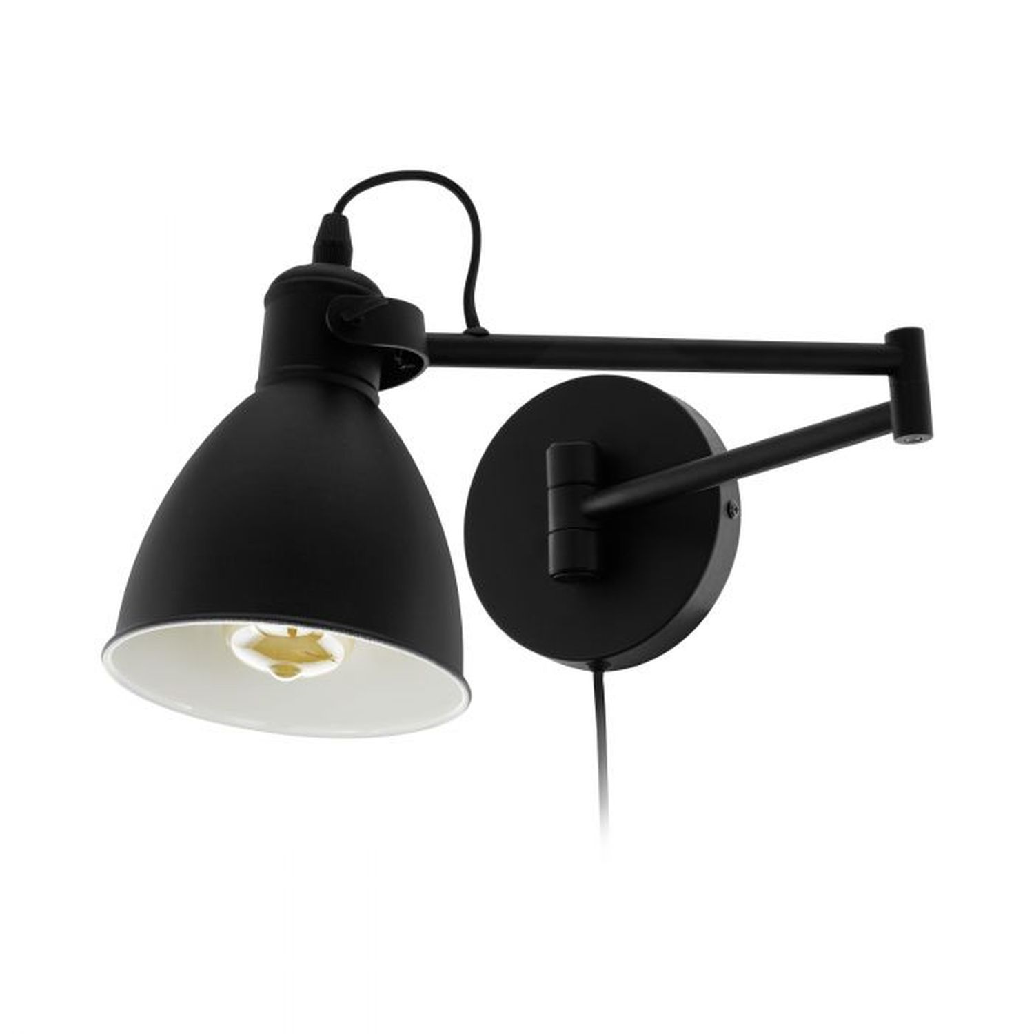 Wandlampe mit Kabel Schalter verstellbar E27 PIERRE Wandlampe mit Kabel Schalter verstellbar E27 PIERRE