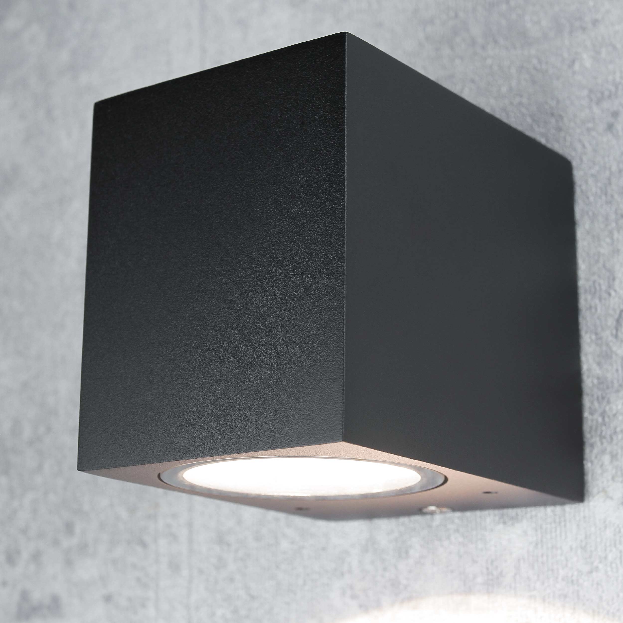 AALBORG Wandlampe für außen Spot Strahler Schwarz AALBORG Wandlampe für außen Spot Strahler Schwarz