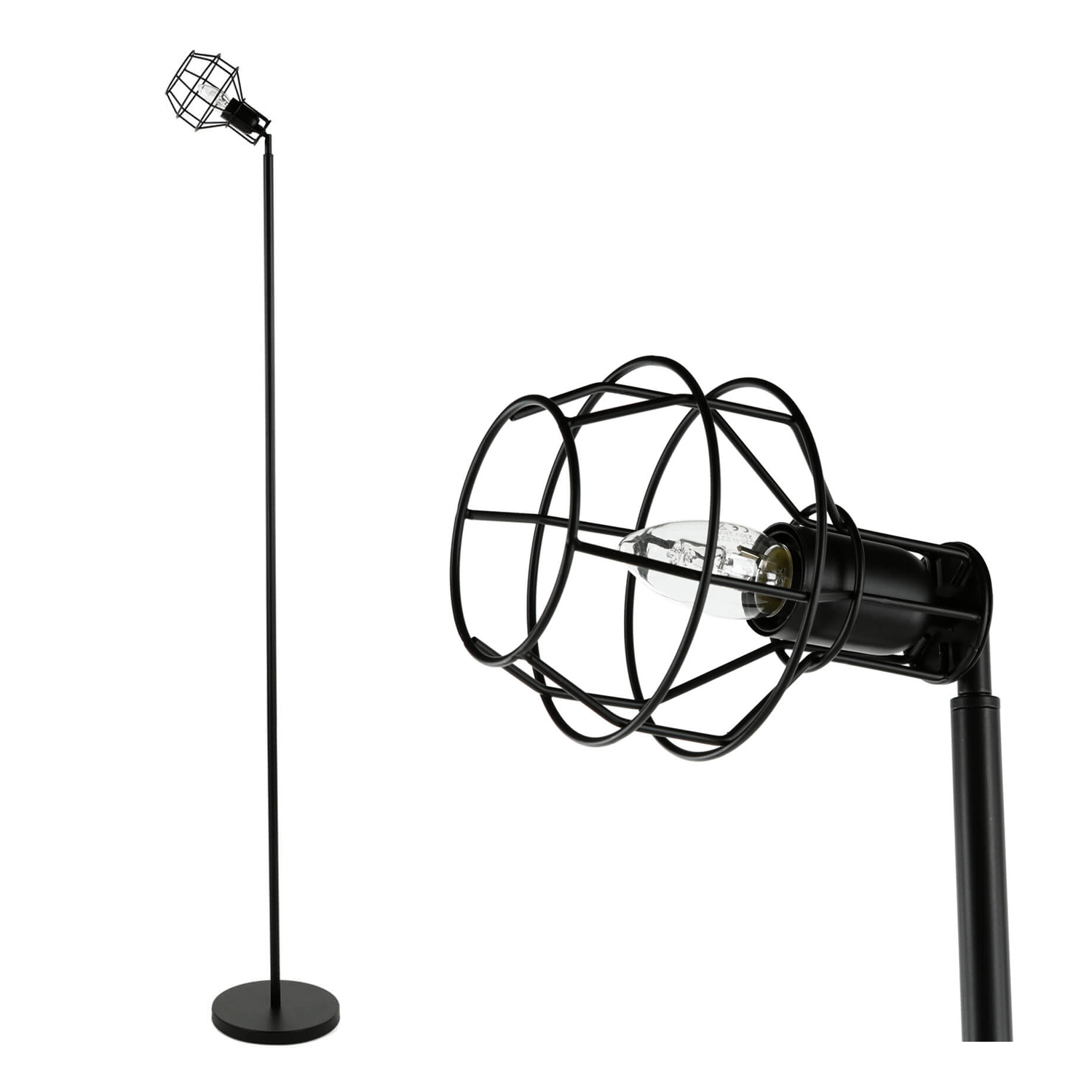 Stehlampe Metall Retro verstellbar Wohnzimmer MIA Stehlampe Metall Retro verstellbar Wohnzimmer MIA