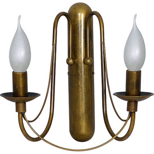 Wandleuchte Rustikal Innenlampe Gold Metall
