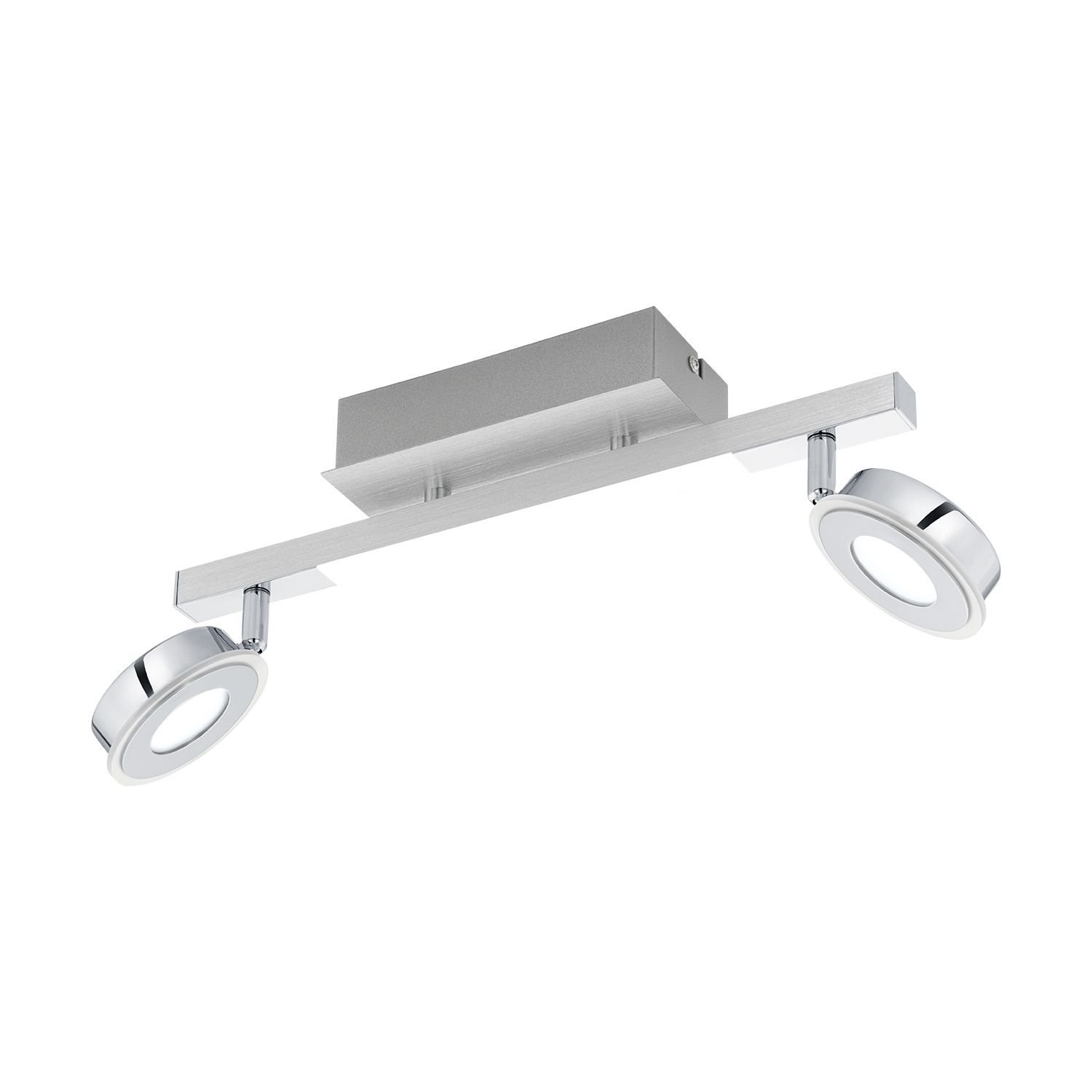 Aufbau LED Spotstrahler Cardillio Chrom 2-Flmg Aufbau LED Spotstrahler Cardillio Chrom 2-Flmg