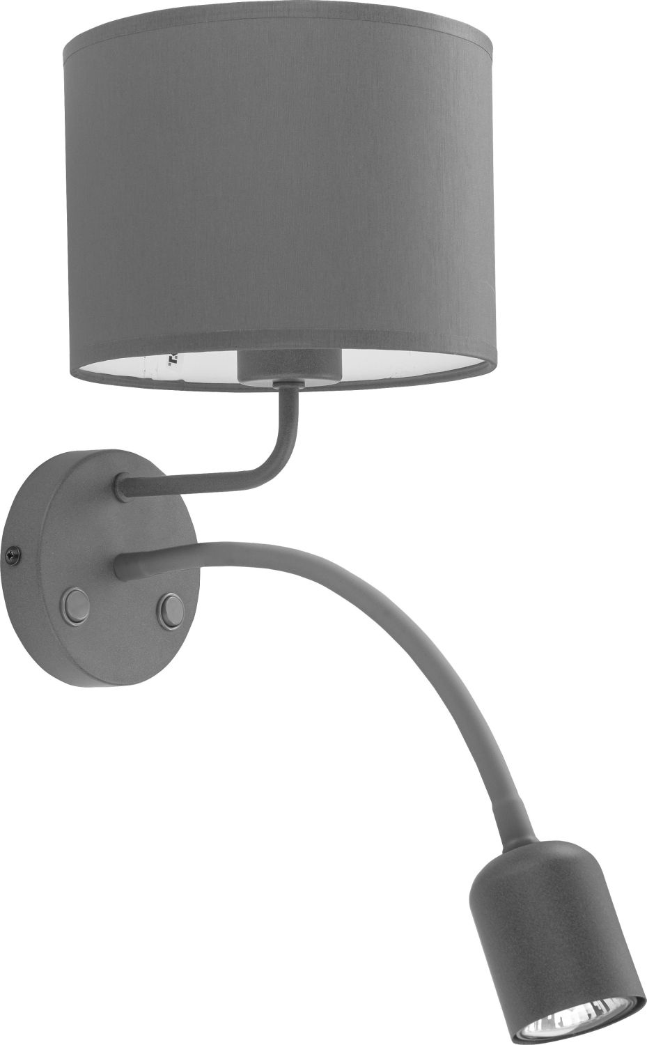 Wandlampe mit LED Leselicht Graphit Bett Leuchte Wandlampe mit LED Leselicht Graphit Bett Leuchte