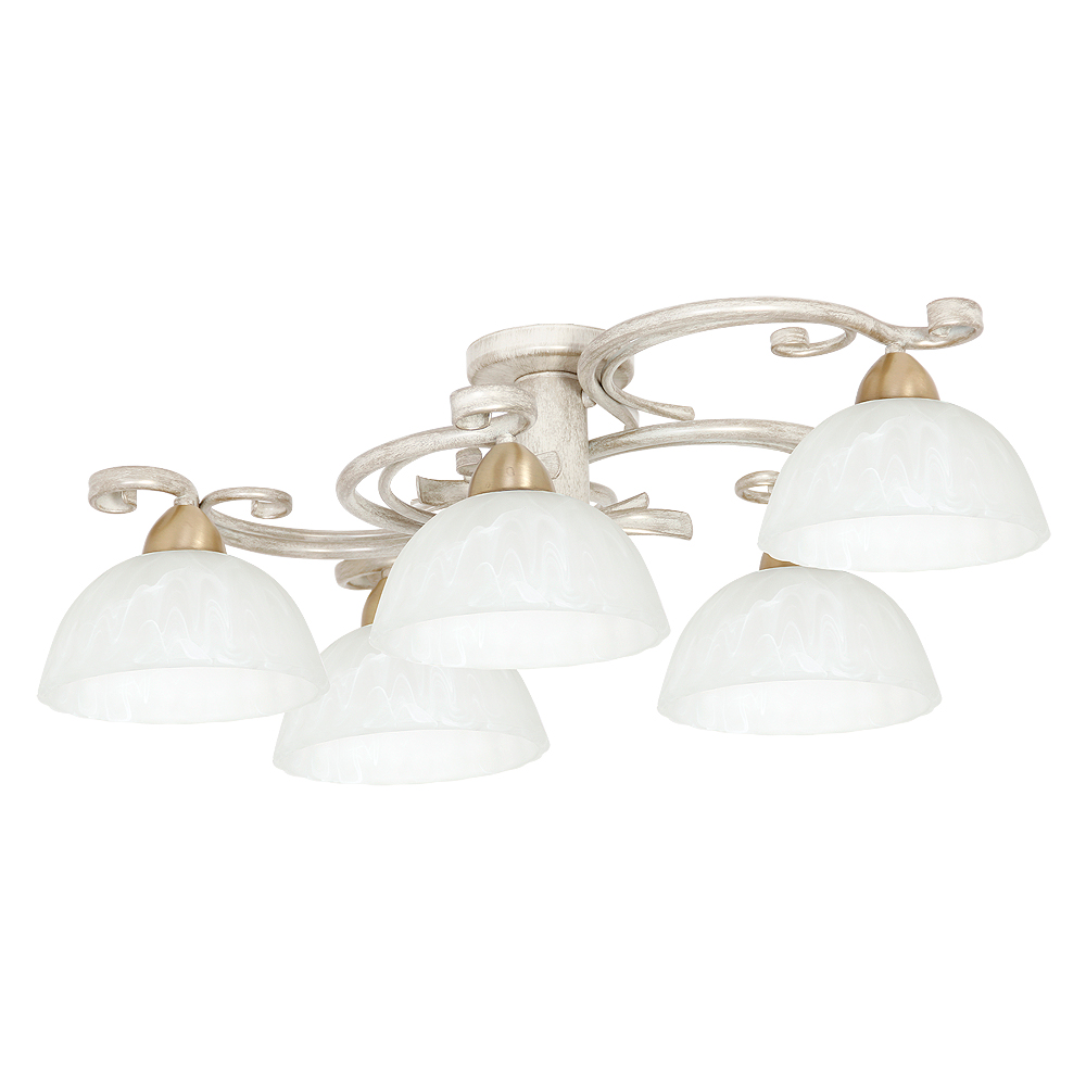 Deckenleuchte AURORA WHITE Ø78cm 5-flmg Deckenleuchte AURORA WHITE Ø78cm 5-flmg