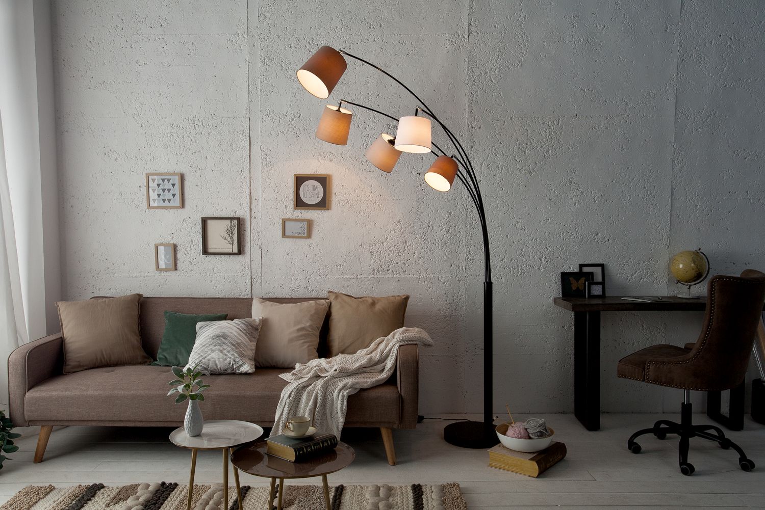 Design Stehlampe LEVELS Modern 200cm Wohnzimmer Design Stehlampe LEVELS Modern 200cm Wohnzimmer
