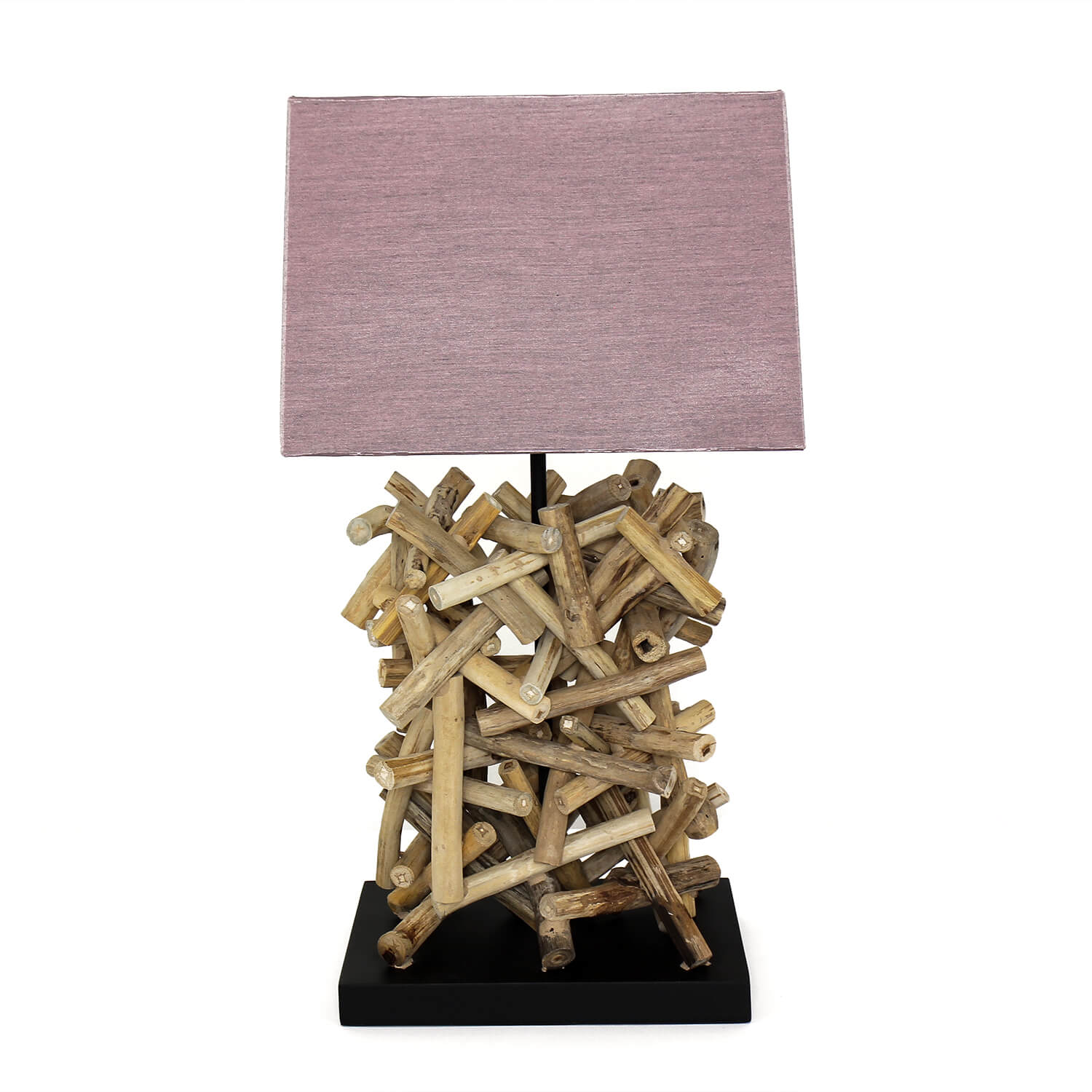 Design Tischleuchte Treibholz Stoff dekorativ Wohnzimmer Design Tischleuchte Treibholz Stoff dekorativ Wohnzimmer