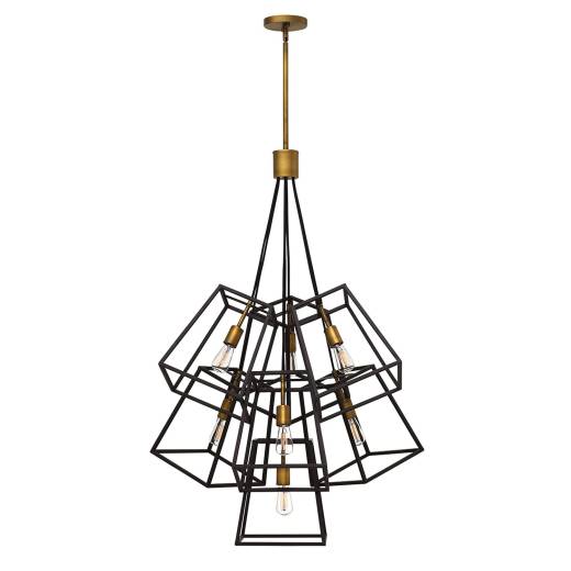 Bronze Deckenleuchte TORRE kürzbar 7-flmg Lampe
