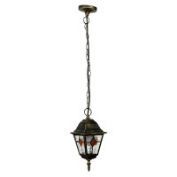 Außen Pendelleuchte Gold Antik SALZBURG Tiffany Stil