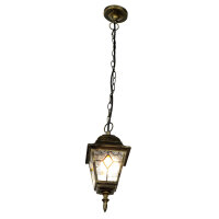 Außen Pendelleuchte Gold Antik SALZBURG Tiffany Stil
