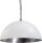Design Pendelleuchte Wei&szlig; Silber gro&szlig; &Oslash;60cm LARINO