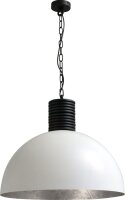 Industrie Pendelleuchte Weiß Silber Ø60cm...