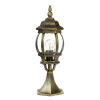 Kleine Sockel Steh Lampe für außen Gold Antik...