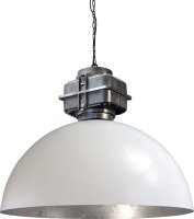 Industrie Hängelampe XXL Ø80cm Weiß...
