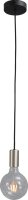 Schwarze Pendelleuchte Nickel Matt Vintage TESSI