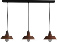 H&auml;ngeleuchte Braun Antik &Oslash;25cm 3xE27 L:100cm...