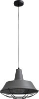 Design Pendelleuchte Grau &Oslash;35cm Ziergitter Schwarz