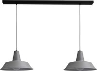 Loft H&auml;ngelampe Grau &Oslash;45cm 2xE27 Handarbeit...