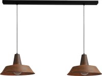 Loft Pendelleuchte Braun Antik L:130cm &Oslash;45cm PRATO