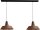 Loft Pendelleuchte Braun Antik L:130cm &Oslash;45cm PRATO