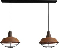 Premium H&auml;ngeleuchte Braun Antik &Oslash;45cm...