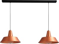 H&auml;ngeleuchte Kupfer 2xE27 L:130cm &Oslash;45cm Loft...