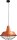 Gro&szlig;e H&auml;ngelampe Kupfer &Oslash;45cm Ziergitter E27 Loft